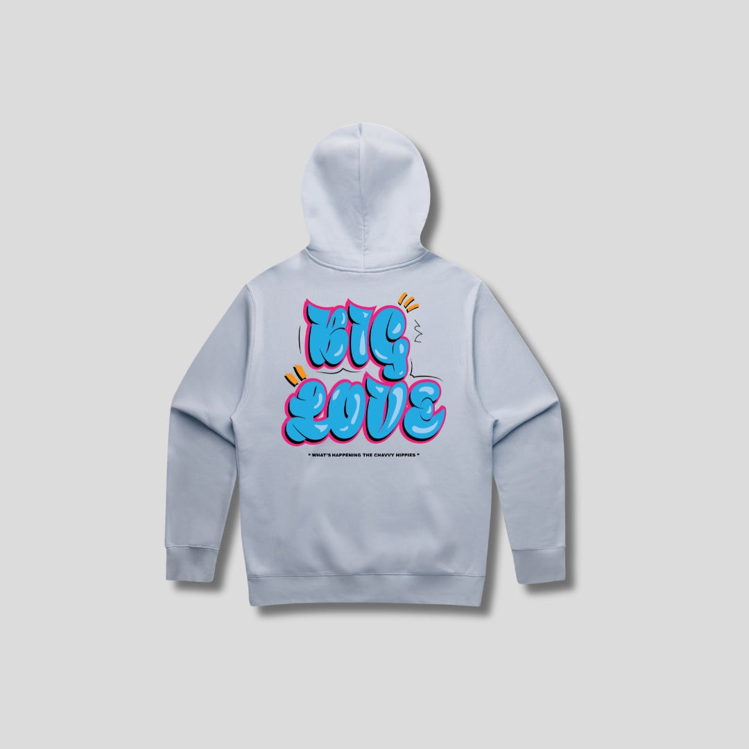 BIG LOVE Hoody Blue – Chavvy Hippy