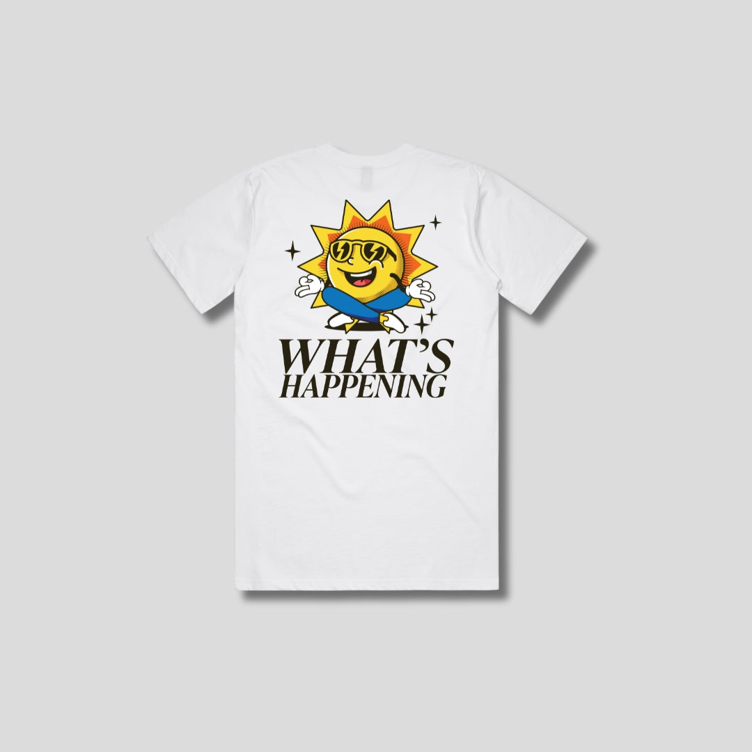 WHAT'S HAPPENING T-shirt White