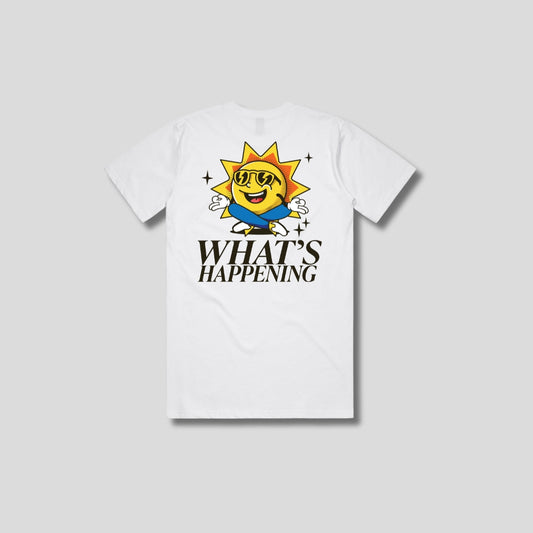 WHAT'S HAPPENING T-shirt White
