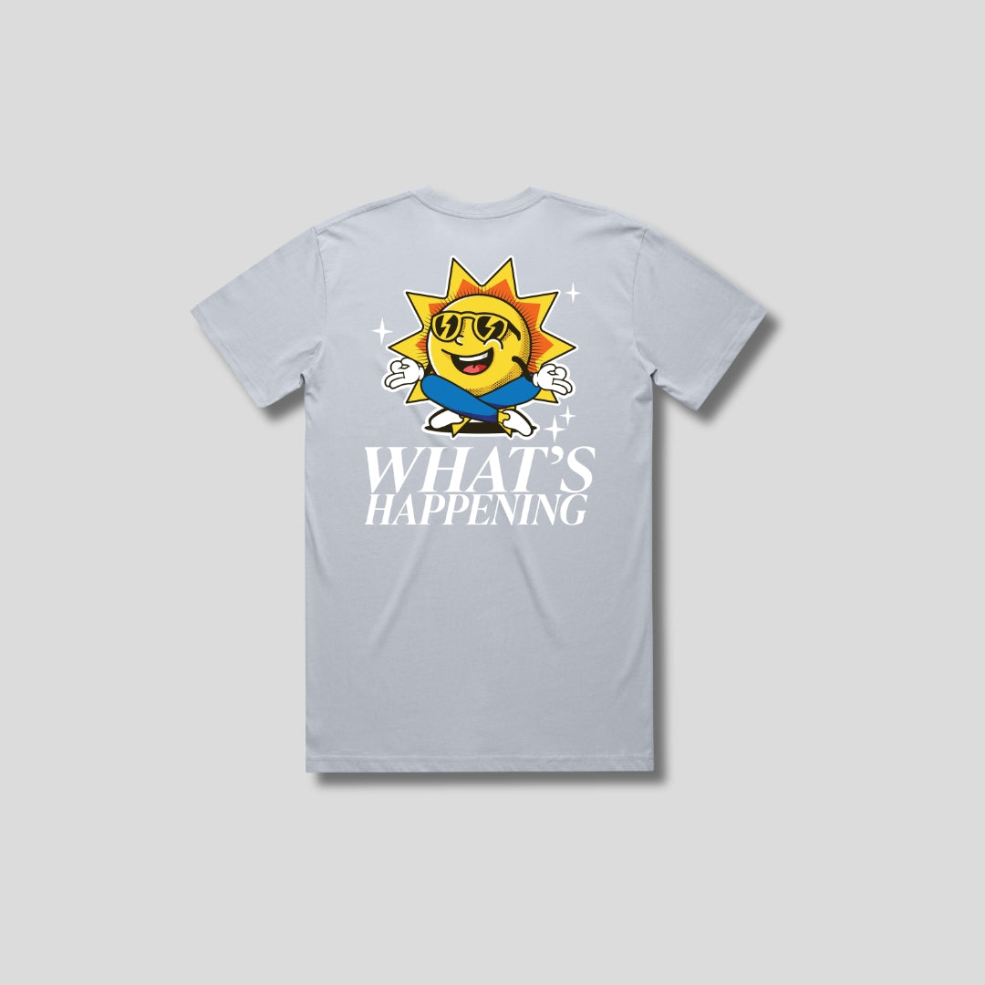 WHAT'S HAPPENING T-shirt Blue