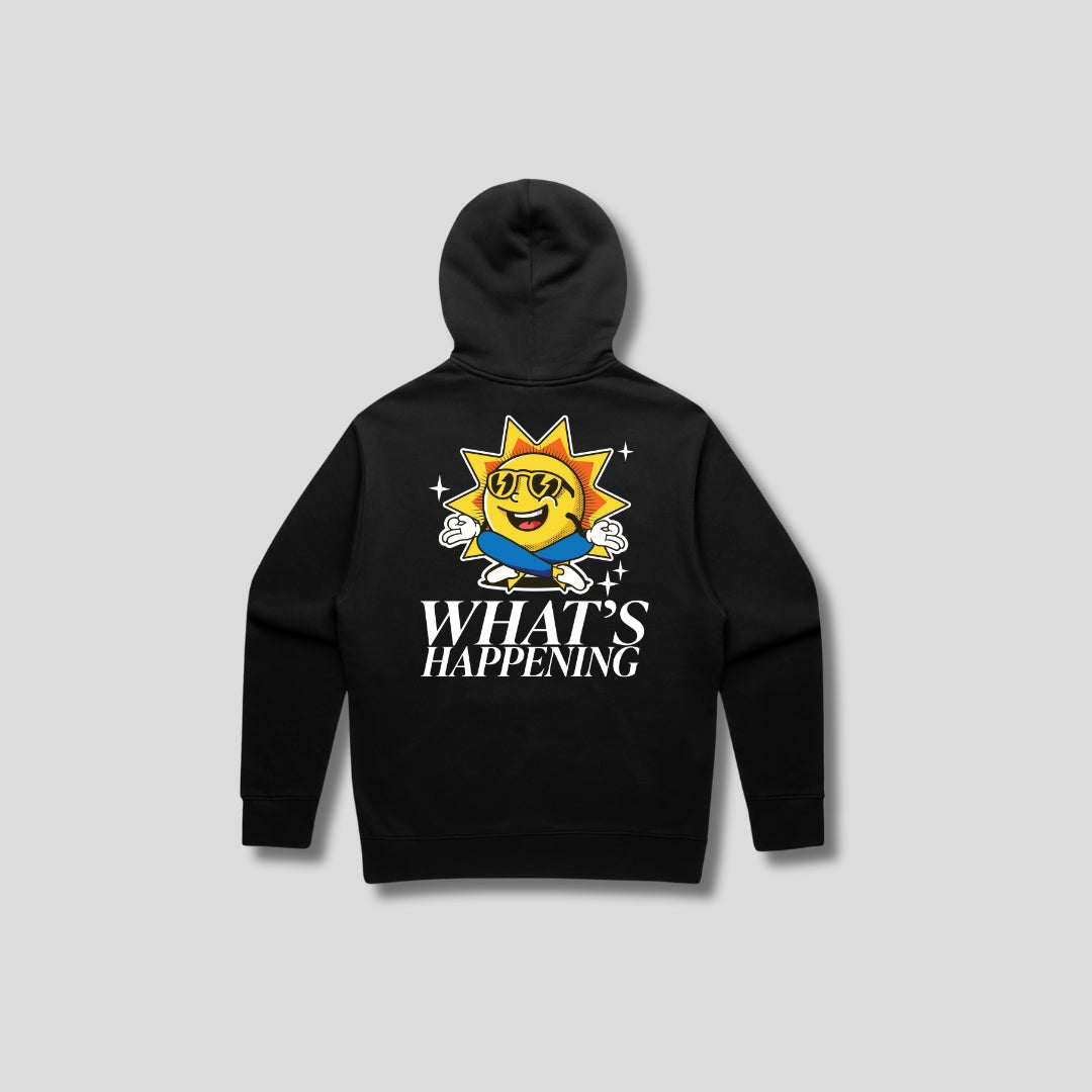 WHAT'S HAPPENING Hoody Black