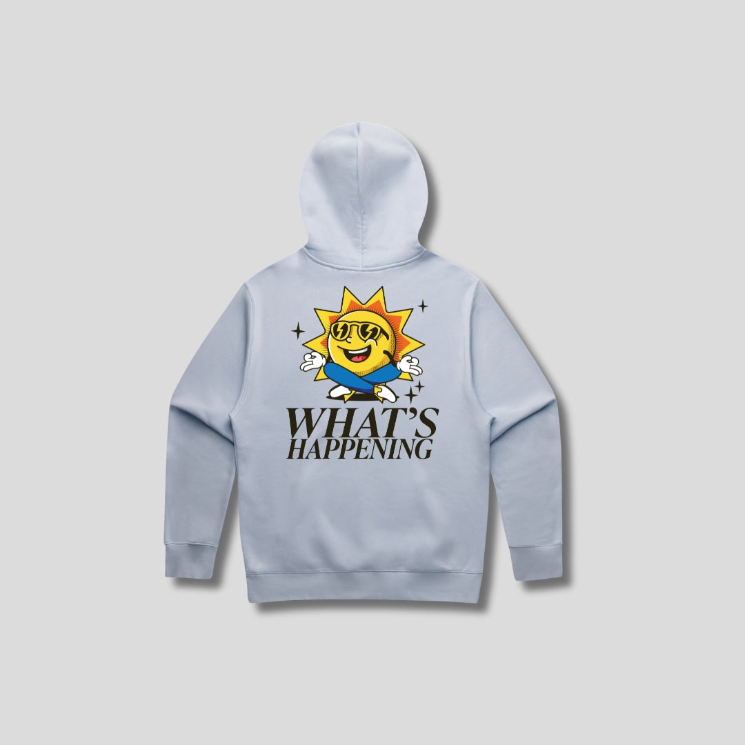WHAT'S HAPPENING Hoody Blue